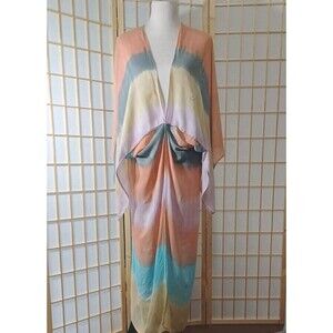 Love Stitch  Tie Dye Boho Kimono Coverup One Size